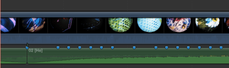 Beat markers in timeline