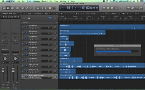 Importing audio stems