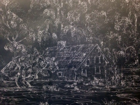 Sub-atomic decay patterns illustration - Kysa Johnson