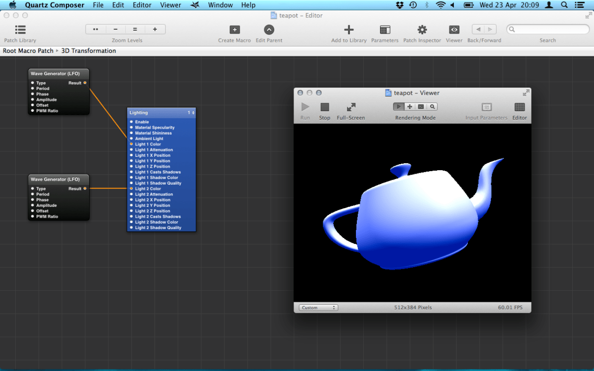 Ray-traced 3D object