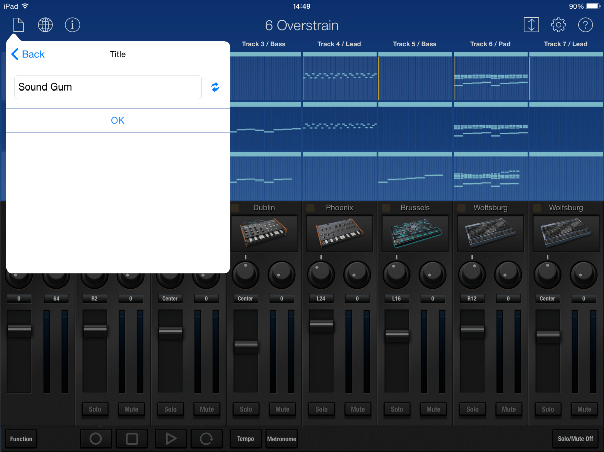 Automatic track name generato